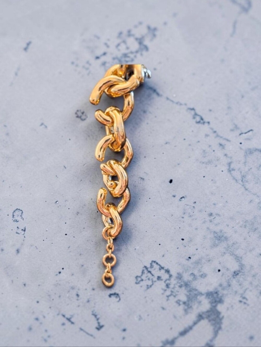 J. Crew Goldtone Link Drop Women Bracelet - Picture 4 of 5